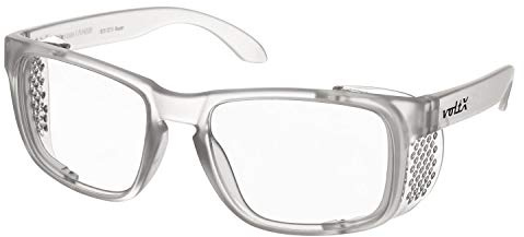 voltX 'CRYSTAL' (1,00 Dioptrías) Lectores de Seguridad, Lentes de Lectura ampliados con Lentes de Seguridad, UV400 Lente + estuche de seguridad rígido con bisagras