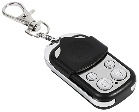 Wireless Remote Control for Garage Door Opener 433MHz 12V Inching Multi-Button Round Transmitter Compatible Universal Switch with ABCD Function for Electric Roller Shutter Motor Gate Automation