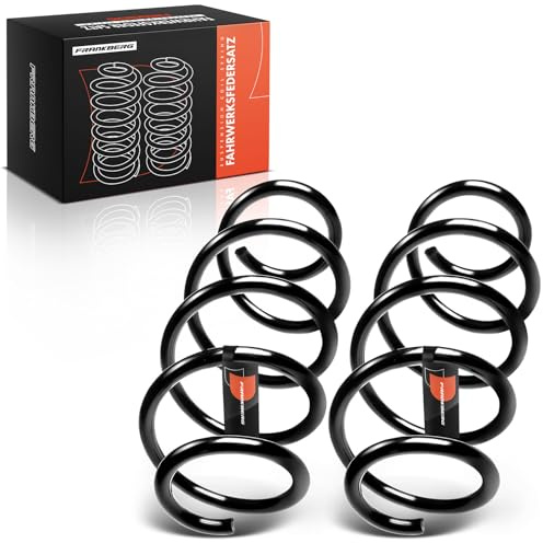 Frankberg 2x Muelles de chasis Muelles de suspensión Compatible con T.o.u.r.a.n 1T3 S.h.a.r.a.n 7N1 7N2 A.l.h.a.m.b.r.a 710 711 Replace# 7N0411105A,7N0411105B