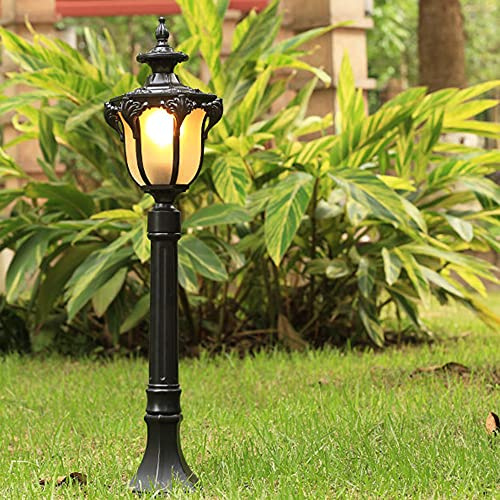 Farola de Jardín Estilo Rústico y Antiguo, Lámpara Retro Vintage para Exteriores, Patio, Entrada, Terraza - Casquillo E27, Máx. 60W, IP23 (B)