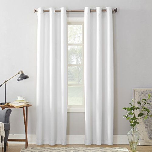 No. 918 Montego 2-Pack Casual Textured Semi-Sheer Grommet Curtain Panel Pair