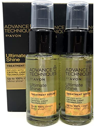 AVON Advance Techniques Ultimate Shine Glanzserum Haarspitzenfluid Doppelpack 2x30ml für mehr Glanz und gegen kaputte Haarspitzen