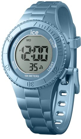 Ice-Watch - ICE digit Blue metallic - Blaue Jungenuhr mit Plastikarmband - 021278 (Small)