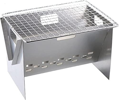 Parrilla de Gas Mini Parrilla de Barbacoa Plegable de Acero Inoxidable para Acampar al Aire Libre Horno de Barbacoa portátil Accesorios de Cocina para el hogar