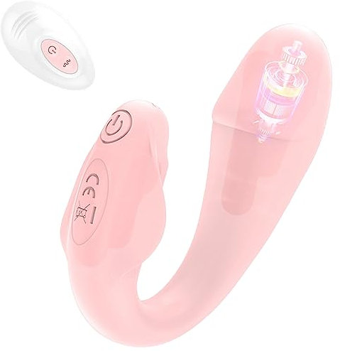 YcsLust G-Punkt-Vibrator mit zwei Köpfen,Tragbares klitorales G-Punkt- und Vaginal-Sexspielzeug mit 9 Vibrationsmodi Fernbedienung Paarvibrator Partner Erotik Sexspielzeug für Paare und Frauen