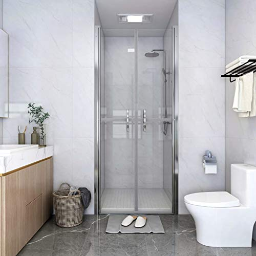 BaraSh Duschtür Transparent ESG 91x190 cm NischentüR Dusche Duschkabine Glas