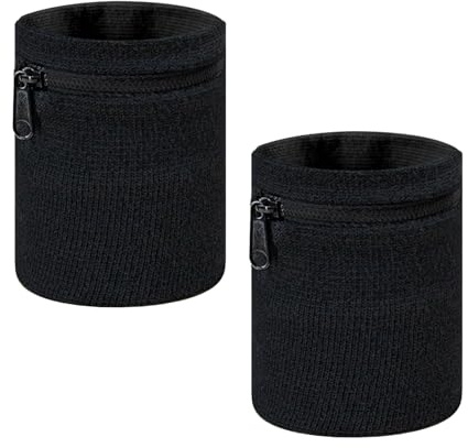 Handgelenk-Geldbörse, Lauf-Schlüsselhalter mit Reißverschluss, Handgelenktasche für Damen und Herren, Sport-Handgelenktasche, Schweißbänder, Taschengeldbörse für Laufen, Basketball, Tennis, Reisen,