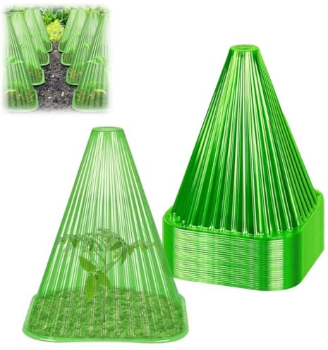 Snail Protection Rings Snail Collar for Salad Plants & Cabbage Vegetable Protection Cover For Plants Protects Chemical Free Snail Fence Green Snail Protector Ring (10pcs-A)