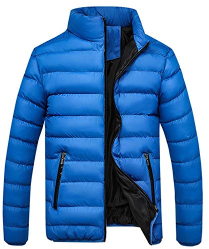Doudoune Homme Hiver Chaud GranDe Taille Ultra Légère Col Montant Manteau Homme Hiver Manche Longues Blouson Chaud Slim Homme Loisirs