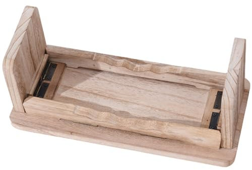Happyyami Meditationsbank Holz Sitzhocker Kniematte rutschfest Mit Klappbaren Füßen Für Wohnzimmer Schlafzimmer Haushaltshocker Kleiner Hocker