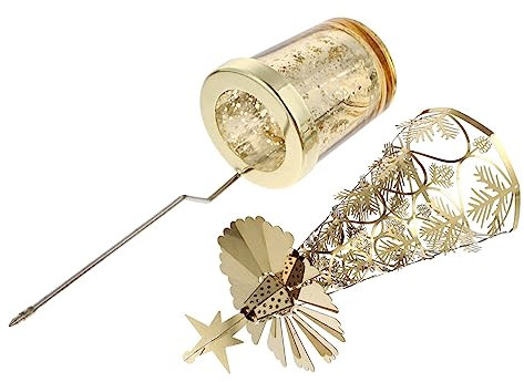 STOBAZA 1stück Rotierender Weihnachtsbaum Kerzenhalter Stilvoller Weihnachtsdeko Für Tisch Festlichkeiten Eleganter Kerzenständer Für Deko-anlässe