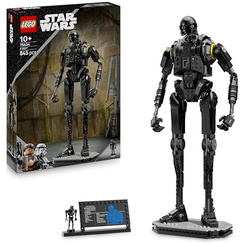 LEGO Star Wars 75434 Sicherheitsdroide K-2SO Spielzeug - Figur zum Bauen & Ausstellen, Sammler-Modell mit Infotafel – Geschenk für Jungen, Mädchen ab 10 Jahre und Erwachsene Andor-Fans
