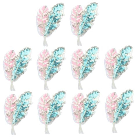 Anneome 10stücke Zarte Mantelflicken Aus Eisen Hutflicken Mit Pailletten Dekorative Hutflicken Kleine Austauschbare Flicken Für Kleidung Taschen Und Mäntel Kompakt Und Vielseitig