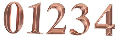 HOMSFOU 1bag Self-Adhesive Door Number Stickers Stylish Apartment Hotel Address Plaque for Easy Installation Mailboxes and Doors Lightweight Design Numbers