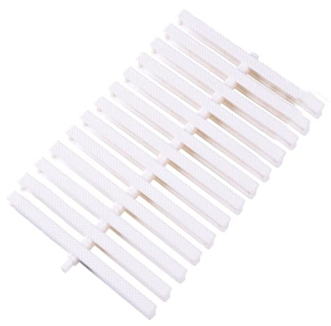 Rejilla de desbordamiento de piscina, filtro de protección antideslizante para canalones para entrada, patio, cubierta, cubierta de rejilla de desbordamiento de plástico duradero