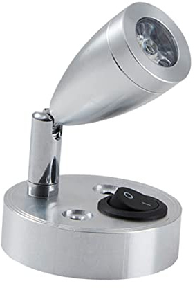 GLEAVI Lampe de Lecture Murale 12V LED Applique Murale Flexible Éclairage Décoratif Lampe d'Intérieur Multifonction Angle Réglable pour Chambre et Bateau Design Pratique