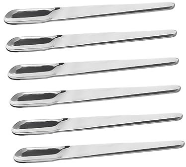 MUCKLILY 6piezas Cucharas Para Espresso y Postres Acero Inoxidable Duraderas y Prácticas