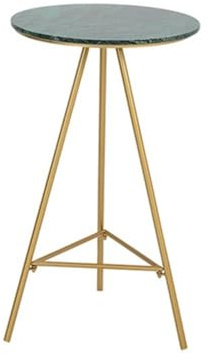 Bartabeller Modernt litet barbord i järn, hem och fritid, högt marmorbord for smala utrymmen Bar Bordets Högbord(Green)