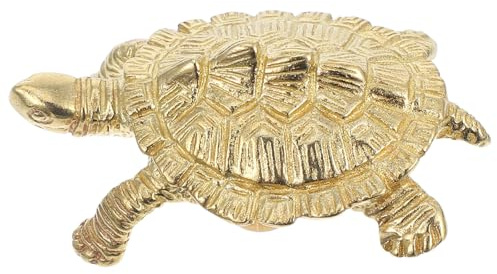 FUTUREORYY Kreativer Türknauf und Einfacher Montage in Schildkrötenform aus Messing mit Glatter Oberfläche im Chinesischen Stil für Schubladen und Kleiderschränke