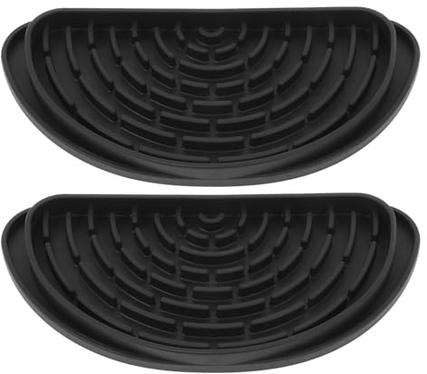 VOSAREA Tappetino Drenante in Silicone per Frigorifero 2 Pezzi Funzione Antigoccia e Design Pratico per Raccogliere le Perdite D'acqua Facilmente