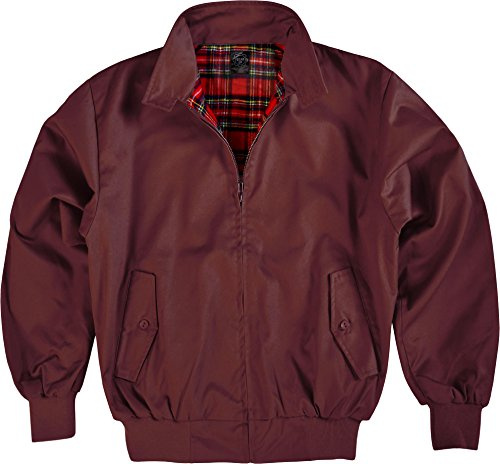 Original GearUp® Harrington Jacke English Style in 12 verschiedenen Designs wählbar Farbe Bordeaux Größe XL