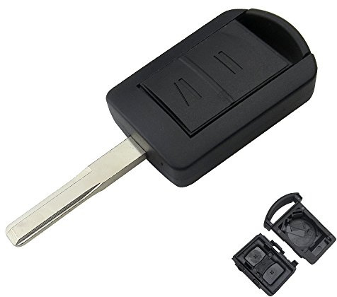 Schlüssel für Opel Corsa Combo Meriva Tigra | 2 Tasten | Fernbedienung Autoschlüssel