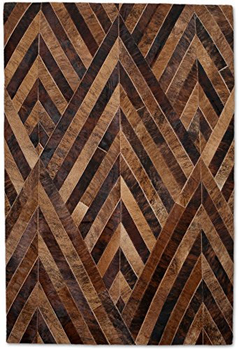 Vip-leather NEU KUHFELL Patchwork Teppich Cod 421 (120 cm x 180 cm)