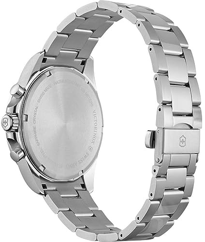 VICTORINOX SWISS ARMY automatisk analog herrklocka med rem i rostfritt stål V241857, Ej tillämpligt, armband