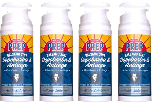 4x Prep Trattamento Dopobarba Acido Ialuronico - 80 ml