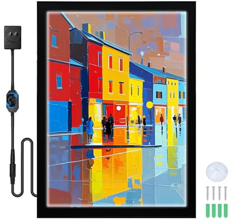 Spolehli LED-Film-Posterrahmen, 61 x 91,4 cm, Fotorahmen, LED-Lichtkasten, Schilderhalter in Schwarz, Wandmontage, Aluminiumprofil, magnetischer Rahmen für Filmplakate, Werbung (68,6 x 101,6 cm)