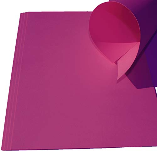 Top Lamination Laminiertechnik 10 Blatt Ton-Bastel-Karton DIN A3 240g/m² Himbeer Dickes Ton-Papier 297x420mm super zum Basteln - komplett durchgefärbt bedruckbar - sehr stabil DIY Bastelideen