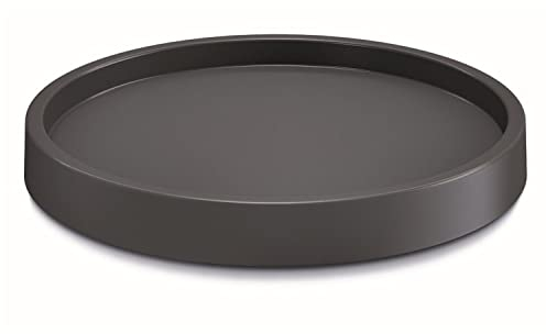 Prosperplast Mobile Plattform für Blumentopf mit Rädern Mobile Saucer RUND, Abmessungen (mm) 292x292x57, Farbe Anthrazit