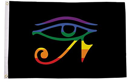 AZ FLAG Bandera Orgullo gay gótico 90x60 cm Poliéster 100D 2 Ojales | Uso interior y exterior Enseña costuras dobles y bordes reforzados con ojales metálicos
