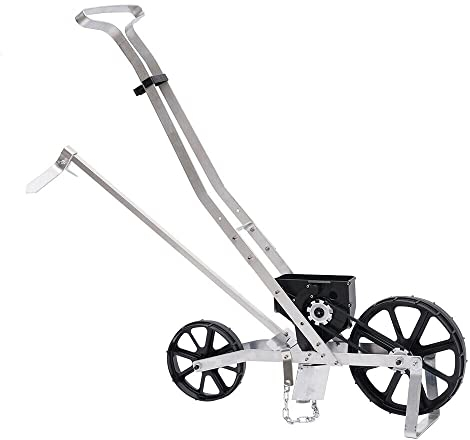 ROMYIX Garden Precision Metal Seeder Vegetable 2 Row Manual Planter Sowing Small Seeds