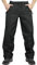 33,000ft Men's Waterproof Trousers Lightweight Breathable Rain Overtrousers with Zip Pockets, Outdoor Windproof Rain Over Pants for Golf Hiking Fishing Cycling Black M/30 Inseam