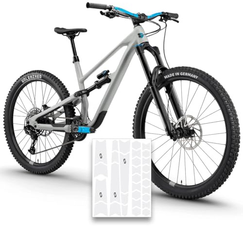 unleazhed Zusatzschutzfolie | Lenker und Kurbelarmschutz für Mountainbikes | Made in Germany |optimal für Bikeparks|30 -teiliges Schutzpunkt-Set | extrem reißfest