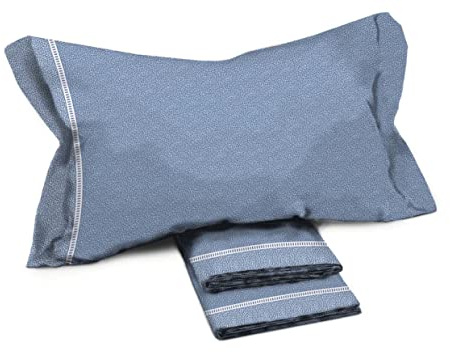 PERLARARA Basic Line Lenzuola Flanella Matrimoniali Completo Letto Invernale - Lenzuolo Caldo e Morbido in Cotone 250x295 cm - Crono V904
