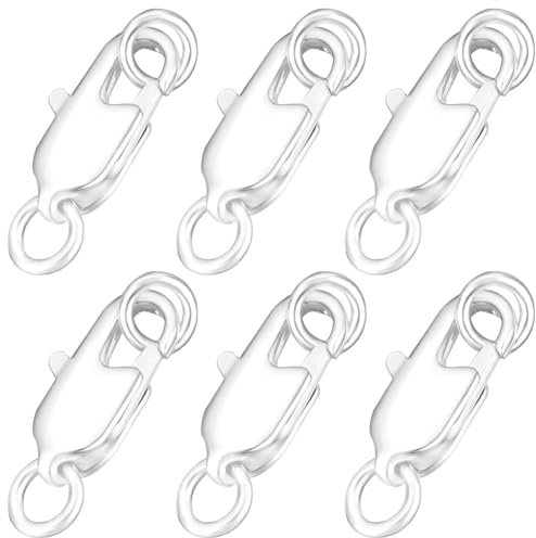 Beebeecraft 1 Box 20 Karabinerverschlüssen 925 Schmuck Karabinerverschluss Aus Sterlingsilber Messing Mit Biegering Für Die Schmuckherstellung Zubehör 10.5x5x2.5mm