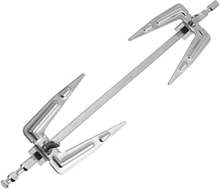 GAROZATION Edelstahl Drehspieß Gabel Für Heißluftfritteuse Und Backofen 25cm Rostfrei Brathähnchengabel Für Grill Und BBQ