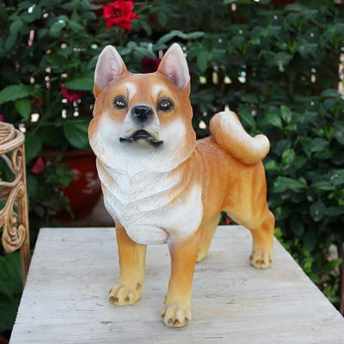 SADEW gartenstatue, statuen, Figuren im freien, kunstharz-gartensimulation, Hund im freien, gartenskulpturen, Hundeliebhaber für Frauen, gartendekoration, kunstskulptur-dekor