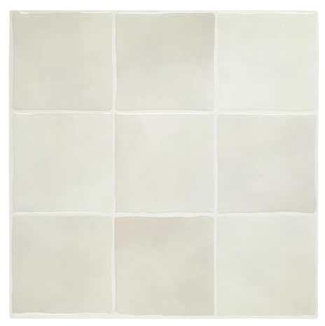 Quadrat Fliesenaufkleber Klebefliesen Küche Bad, 10 Stück BeigeWandfliesen Küchenrückwand Selbstklebende Fliesen (30,5 x 30,5 cm, 0.94㎡)