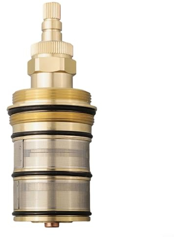 Brass Thermostatic Cartridge Valve Core, Faucet Cartridge Shower Mixer Tap Valve Bar Repair Kit