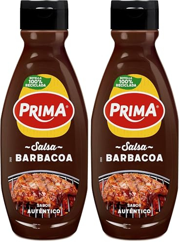 Prima Salsa Barbacoa Original con un toque ahumado. 750 g (Paquete de 2)