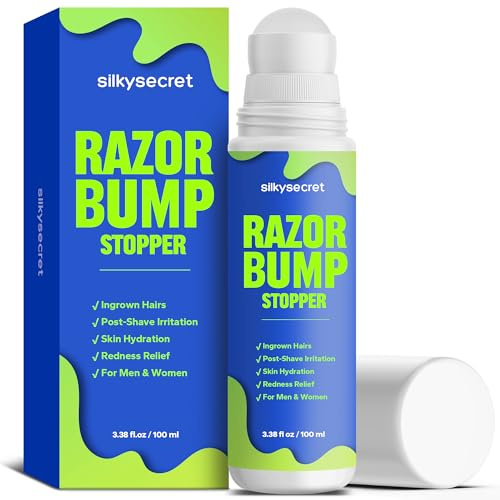 SilkySecret Razor Bump Stopper (3.38 Fl Oz), Ingrown Hair Treatment for Men & Women, Razor Burn Relief for Bikini Area, After Shave Lotion for Smooth, Bump-Free Skin