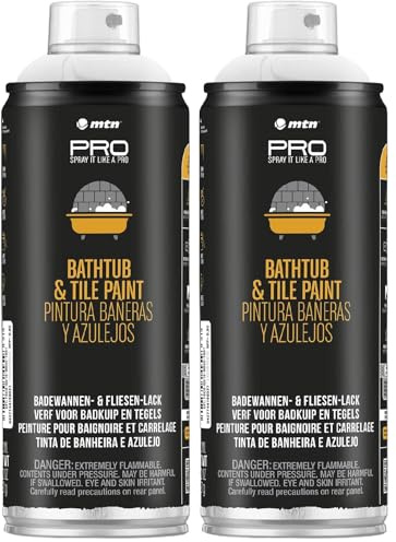 MTN PRO Pintura Bañeras y Azulejos 400ml (Paquete de 2)