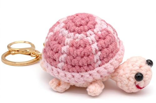Moydolo Niedliche Gestrickte Schildkröten Schlüsselanhänger Anhänger für Tasche Charm