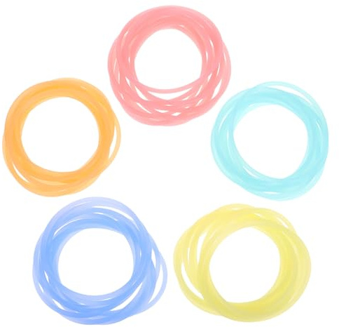 HONITANO 50pezzi Bracciali Luminosi in Silicone Al Neon Per Ragazzo Giochi All Colori Variabili