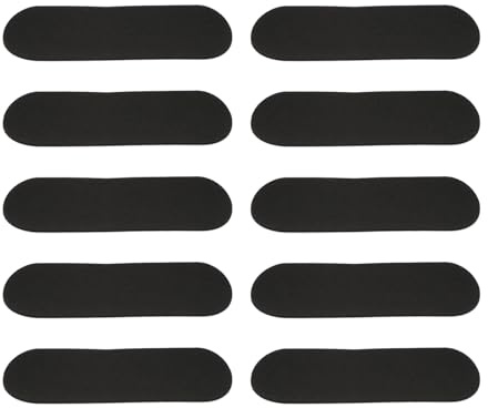 WESIEVYA 10 Cintas Antideslizantes de Espuma para Patinetas de Dedo Tamaño 31X96 MM Color Negro 10 Piezas Accesorios para Finger Skate y Patinetas Pequeñas