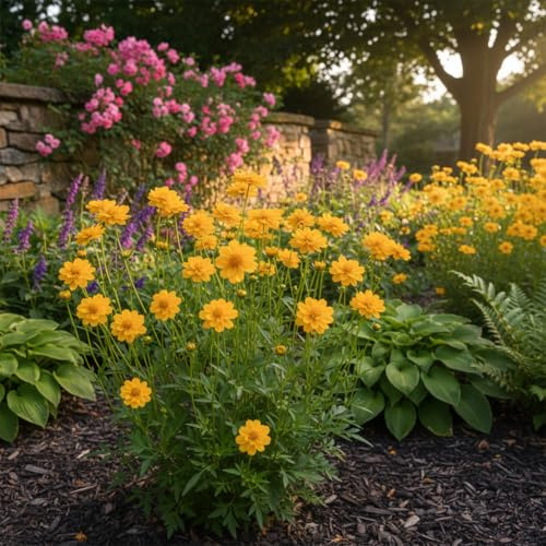 Bloomique - 3er - Set - Coreopsis Grandiflora Presto - Mädchenaugen - Pflegeleicht - Reichblühend - Winterhart - Mehrjährig - Höhe 10-20 cm - Topf 9 cm