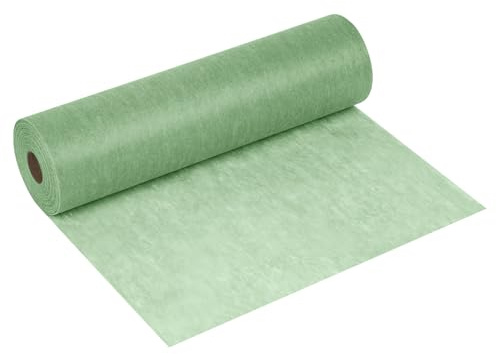 AUAUY Camino de Tela no Tejida, Decoración de Mesa, Rollo 30M x 30CM, Verde | Elegante y Lavable, Decoración para Mesa de Comedor y Cocina, Tela Decoracion Bodas Bautizos Comuniones Especiales